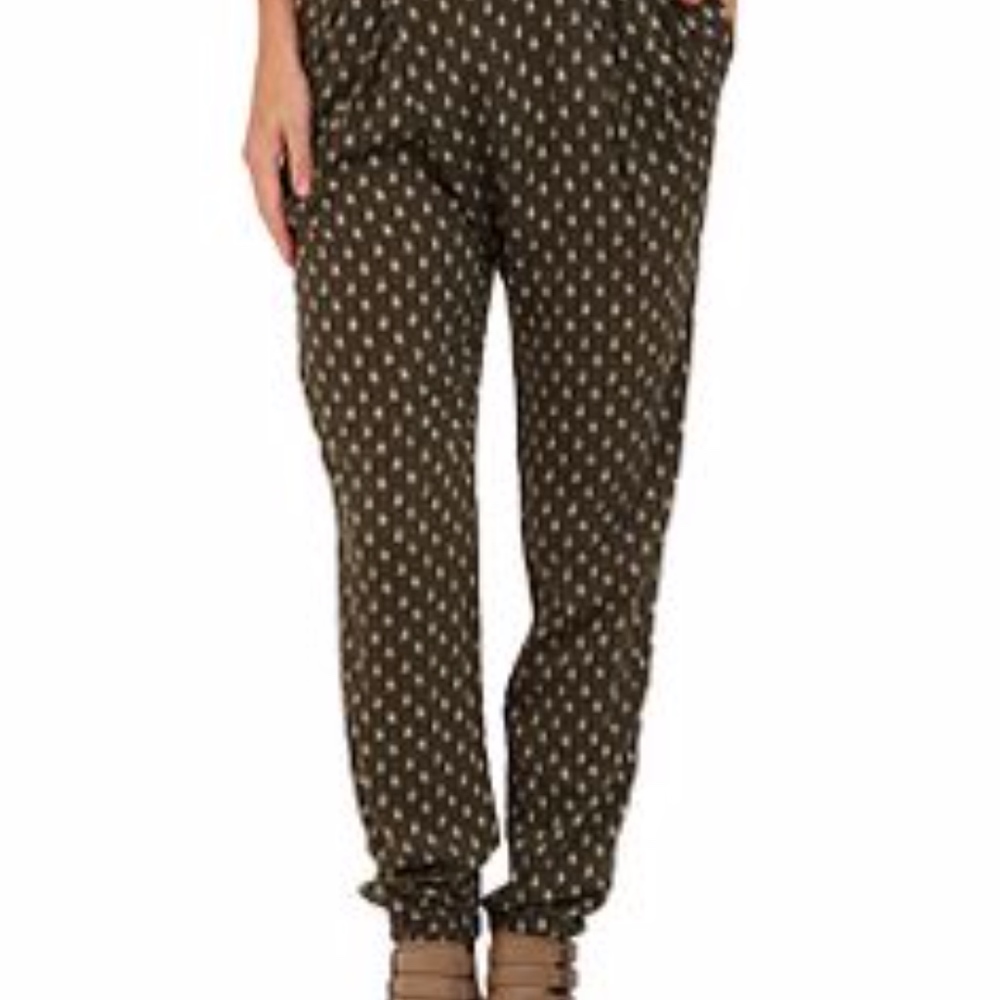 Green Free People Harem Pants